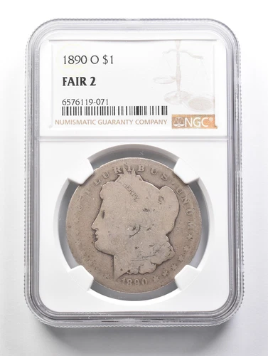 LOWBALL 1890-O Morgan Silver Dollar NGC Low Ball FR2 FR-2 Fair Pocket Piece *569