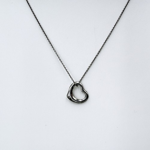 TIFFANY & Co. Open Heart Necklace in Sterling Silver