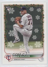 2022 Topps Holiday Mega Box Cole Sands #HW37 0q1p