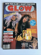 GORGEOUS LADIES OF WRESTLING #4 MAY 1988 GLOW MAGAZINE HOLLYWOOD INTACT POSTERS