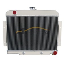 All Aluminum Radiator for Jeep CJ5 CJ6 CJ7 Chevy SBC V8 GAS 1972 1986 4 Row