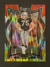 Howie Long 2024 Select Concourse Level Red Yellow Shock Prizm Raiders