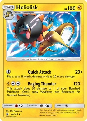 Pokemon - Heliolisk - [SM02 - 44/145 Near Mint]