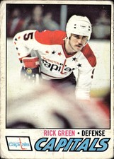1977-78 O-Pee-Chee 245 Rick Green Washington Capitals Rookie Card. rookie card picture