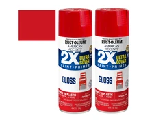 Apple Red, Rust-Oleum American Accents 2X Ultra Cover Gloss Spray Paint 12 oz