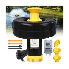 Pond Fountain Aerator, 1HP 110V 750W 15000 GPH PowerfuI Floating Fountain Pum...