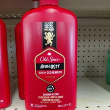 Old Spice Swagger Scent Of Cedarwood Body Wash, 33.4 Oz - NEW