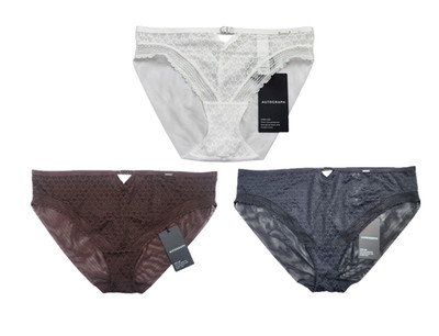 M&S Autograph Vienna Lace High Leg Slips