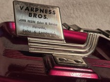 John Deere Advertising Metal Ashtray Renville Echo Lamberton Minnesota Varpness