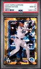 2025 Topps Chrome Sapphire Gold Refractor #1  Shohei Ohtani Dodgers 39/50 PSA 10