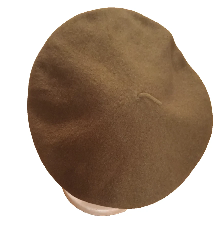 De Colección Parkhurst 100% Woo Oliva/Marrón Negro Imitación Piel Clásica Gorro Boina OS Canadá Foto 4 de 4