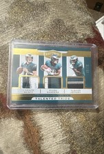 2019 Panini Plates & Patches - Talented Trios Carson Wentz, Miles Sanders 05/75