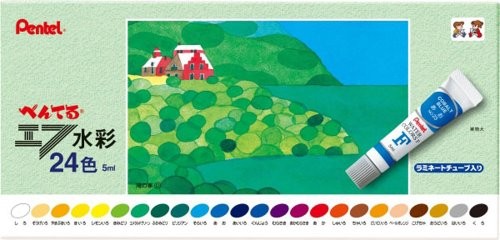 Pentel paints F watercolor WFR-24 Rami tube containing 24 colors M #pa2 - Foto 1 di 4