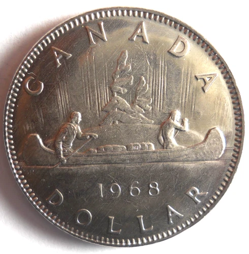 1968 CANADA DOLLAR - AU/UNC - Excellent Coin - Lot #M27