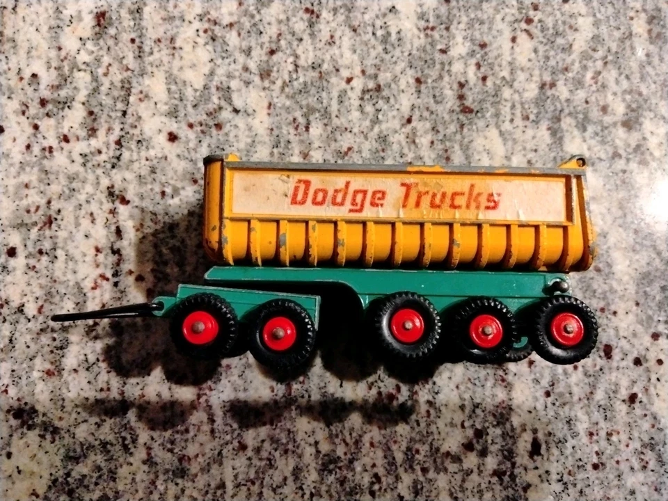 Vintage Lesney Matchbox King Size K16 Dodge Trucks Trailer Fruehauf Tipper - Image 2 of 4