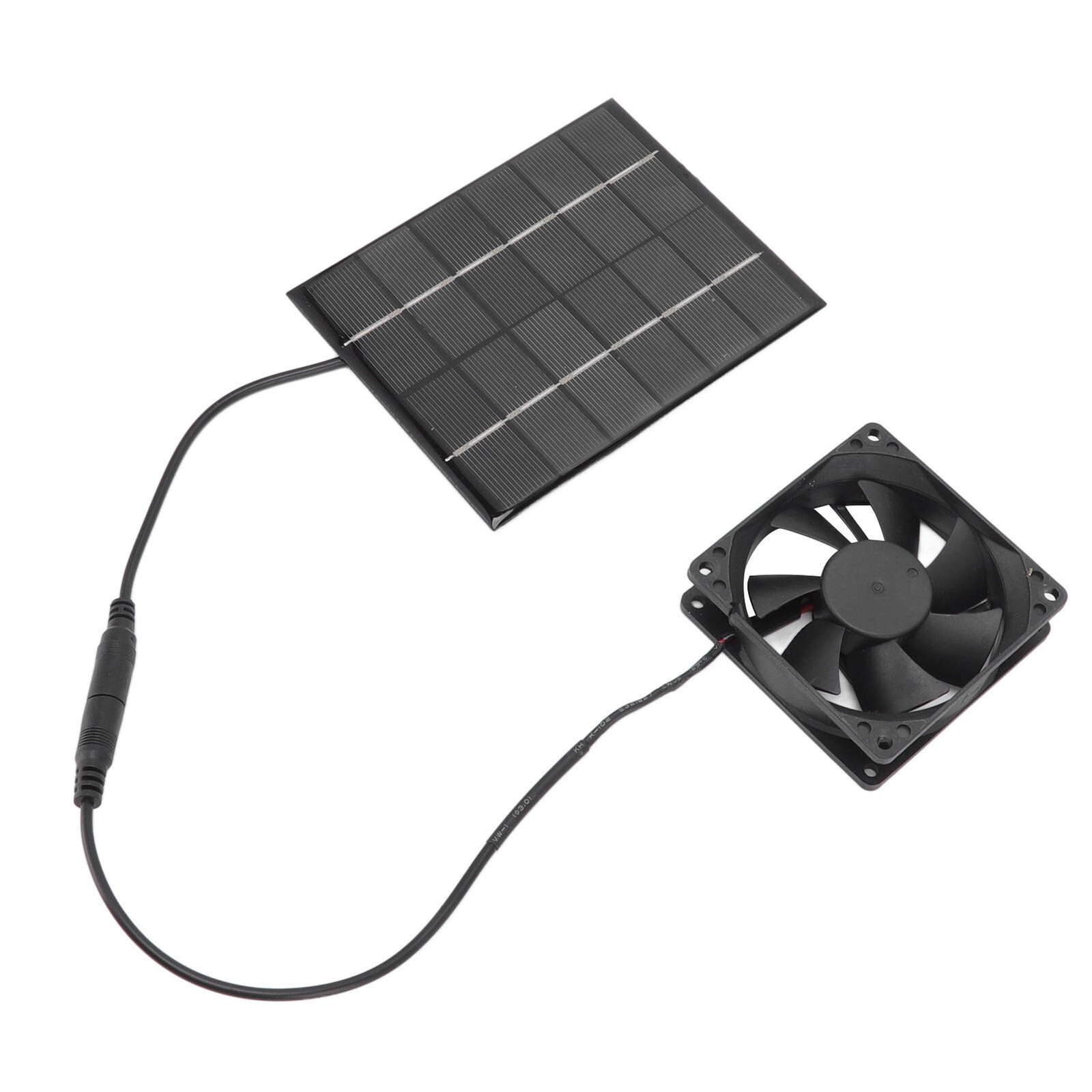 Solar Panel Fan Exhaust Air Ventilation Heat Dissipation Tool for Greenhouse