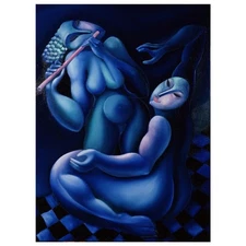 Yuroz, "May I Touch Your Music" Hand Signed Limited Edition Serigraph with Certi