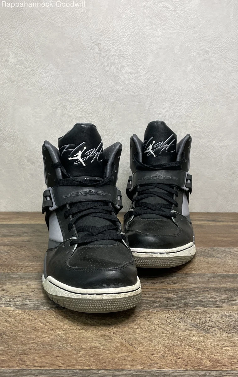 エアージョーダンFLIGHT45HIGH по выбор огромный - Cement Grey Dark Black High 45 Flight Jordan シューズ(男性用)