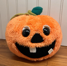 Vintage Stuffed Plush Pumpkin Halloween Jack-O-Lantern Dakin 1982