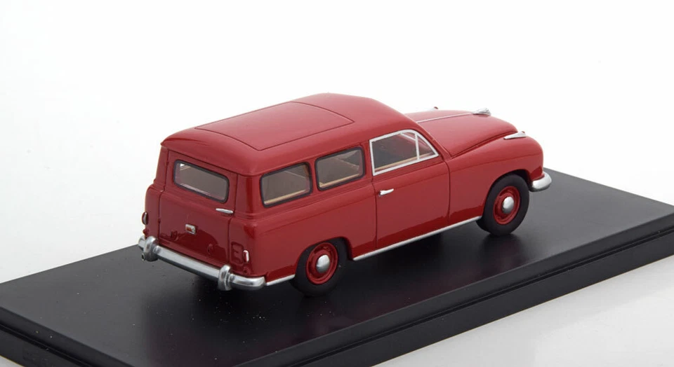 Borgward Hansa 1500 Break Red Neo 47110 1/43 Resina Argento Scala Modello 1951 - Immagine 3 di 3