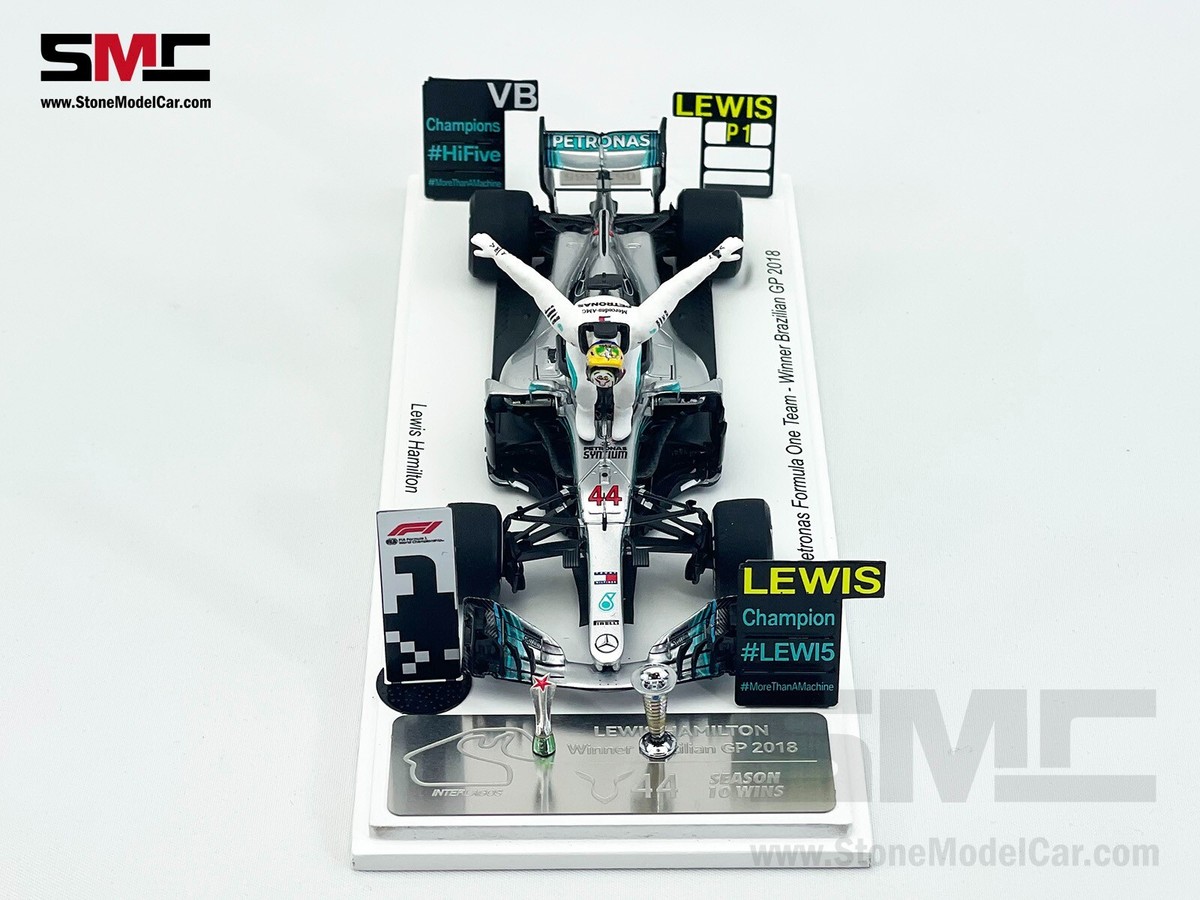 Mercedes F1 W09 Lewis Hamilton Brazil GP 2018 World Champion Mercedes F1 W09 Lewis Hamilton Brazil GP 2018 World Champion