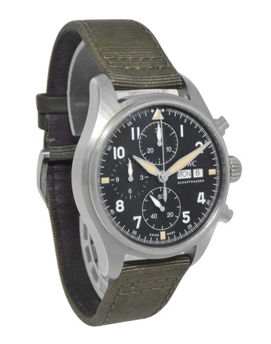 IWC Pilot Chronograph Spitfire 3879 Steel 41mm Watch B/P '20 IW387901 - Picture 5 of 12