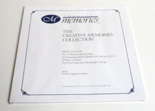 NEW Creative Memories 12x12 Ruled Scrapbook Pages RCM-12R 10 Pages/5 Sheets