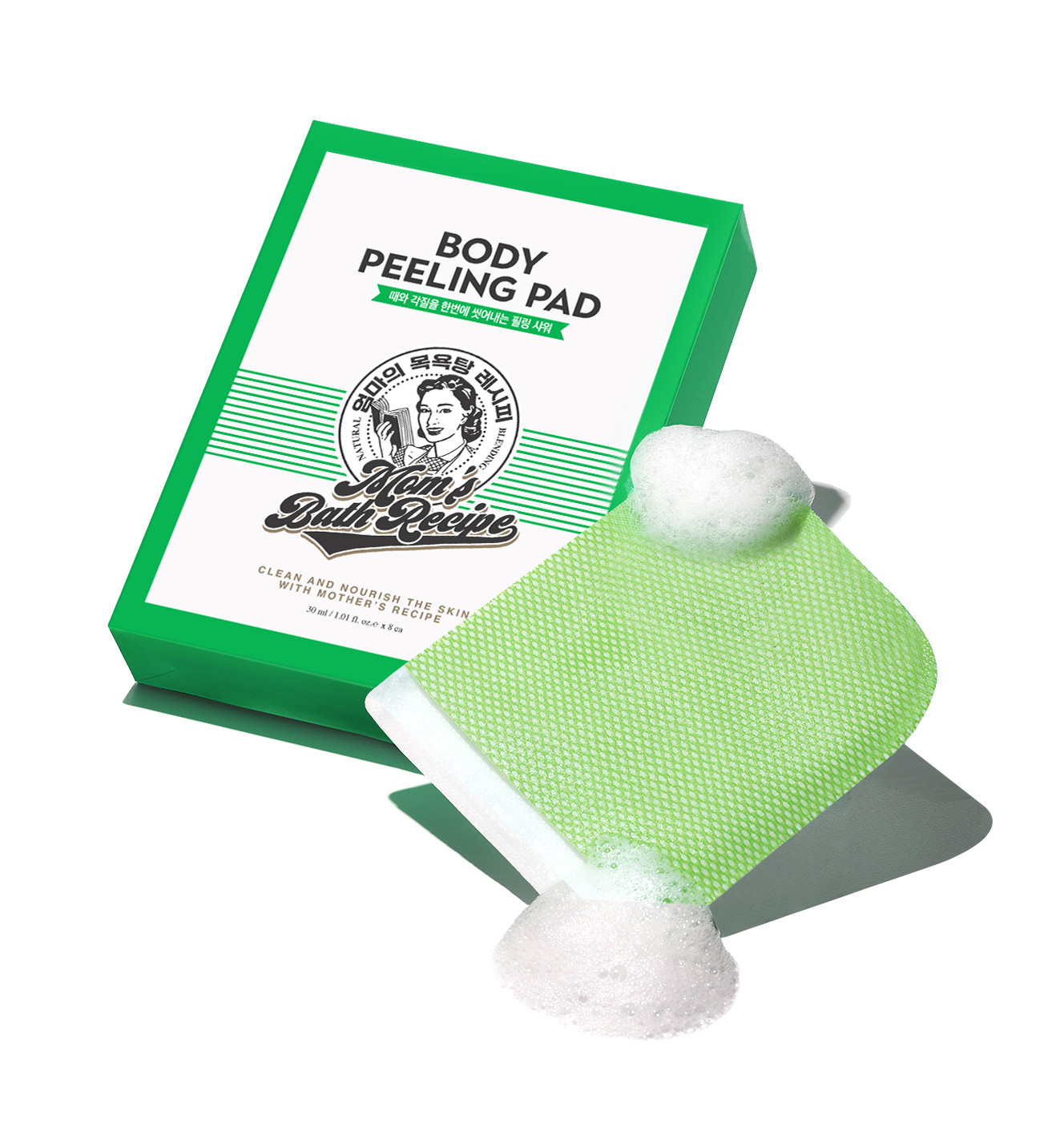 НАБОР салфеток для пилинга тела MOMS BATH RECIPE 1ea / 8ea