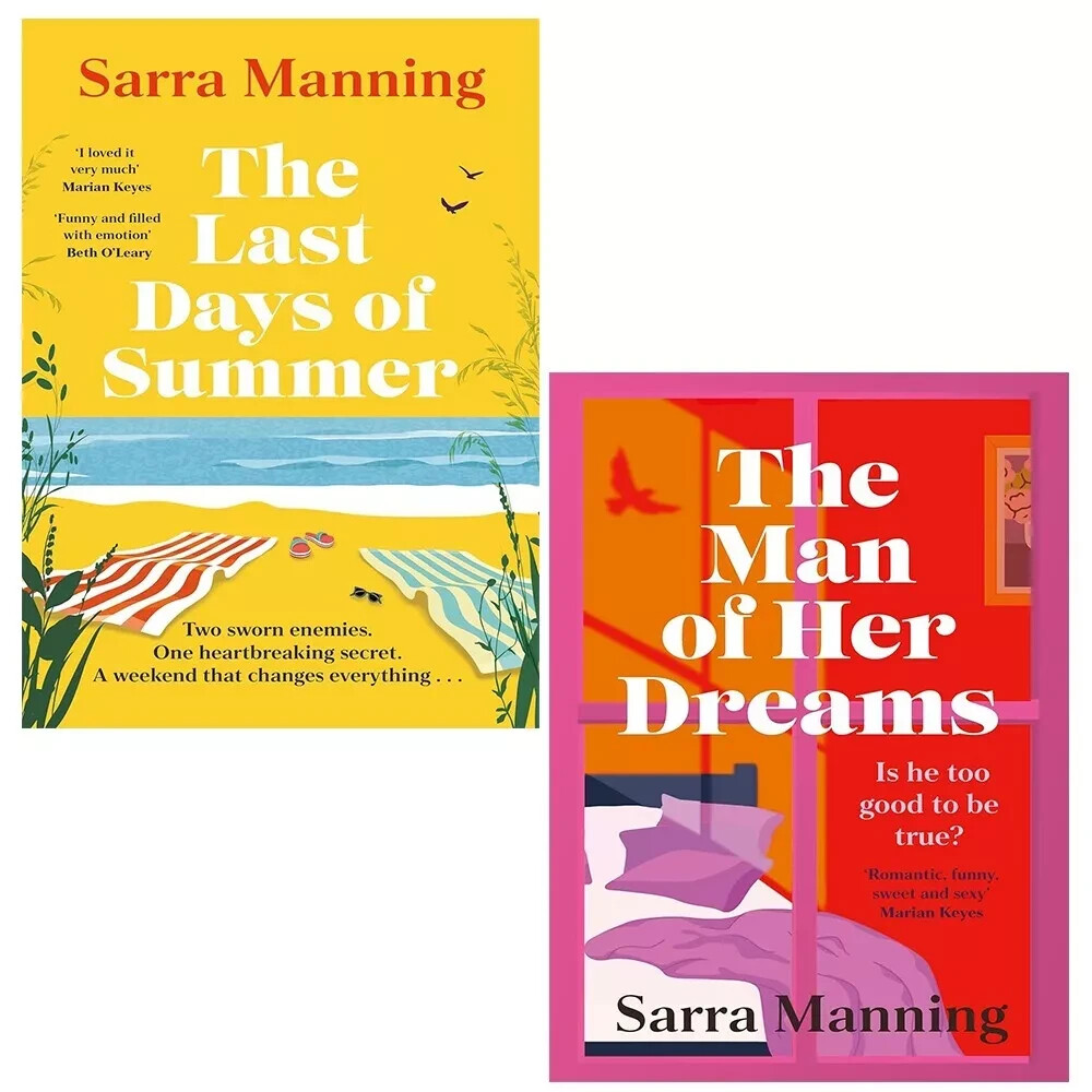 Sarra Manning 2 Books Collection Set Man of Her Dreams, Last Days of Summer