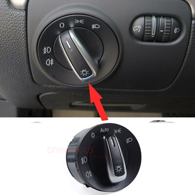Euro Headlight Switch Light Fits VW Passat CC B6 Jetta Golf MK5 MK6 5ND941431A