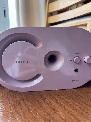 Sony SRS-D25 PINK Speaker System WORKING - Picture 3 of 7