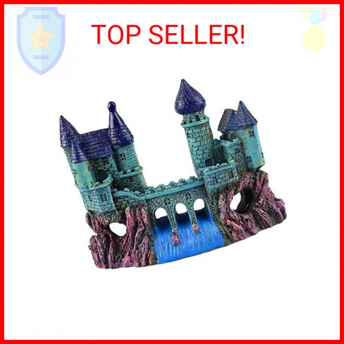 Aquarium Ornament - Resin Castle Decorations, Fish Tank Supplies Accessories, Ec