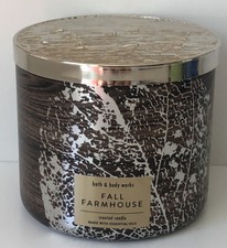Bath Body Works Large 3 Wick Candle Fall Farmhouse