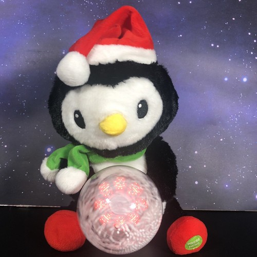 See Video Animated Plush Penguin Globe Sings "Jingle Bells" Christmas about 12" - Picture 3 of 8