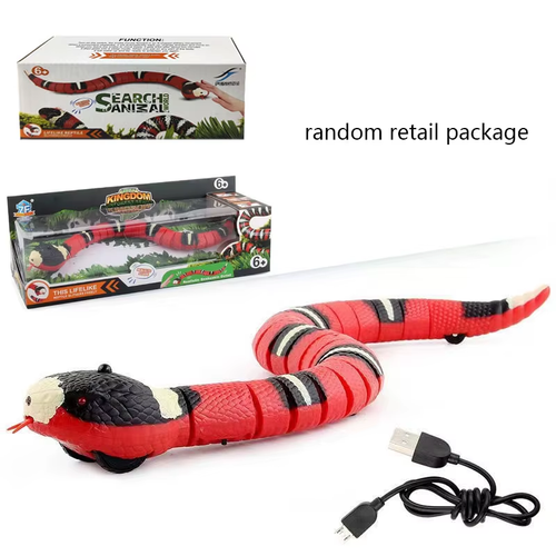 Smart Sensing Snake Cat Toys Electric Interactive Toys for Cats USB Charging Cat