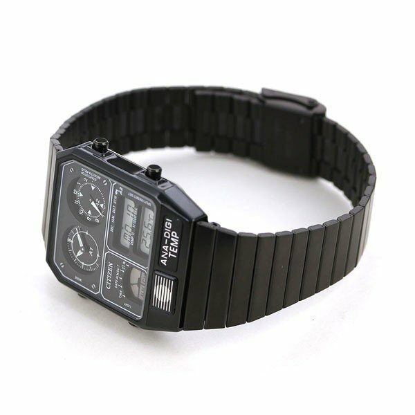 CITIZEN Ana-Digi Temp JG2105-93E Black Analog Digital Men's