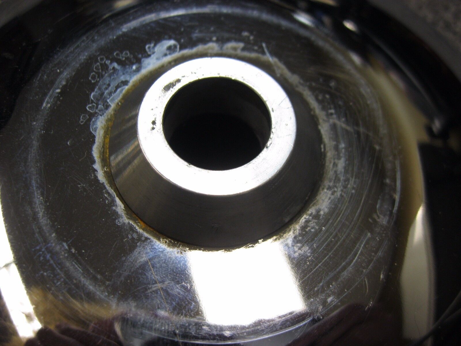 HARLEY DAVIDSON CHROME HUB CAP ASSEMBLY W SNAP RING & SPACER CAP FOR