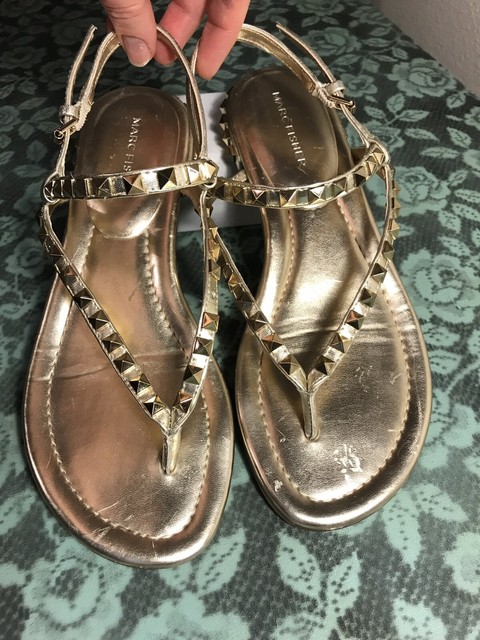 marc fisher pamali studded flat sandals