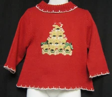 B.T. Kids Red Christmas Sweater top with Reindeer 24 months