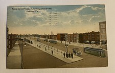 Vintage Postcard c1917 ~ Penn St Viaduct Looking NW~ Reading, Pennsylvania PA