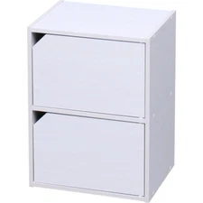 Iris Ohyama MDB-2D Color Box  Storage Box  Bookshelf  2 Tiers  with Door