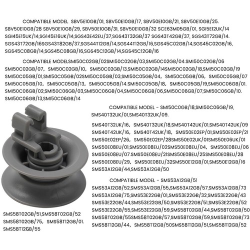 4 Stück/Set für Geschirrspüler Oberkorb Rollen Korb-Rolle 31 mm*14 mm 611666 - Bild 5 von 12