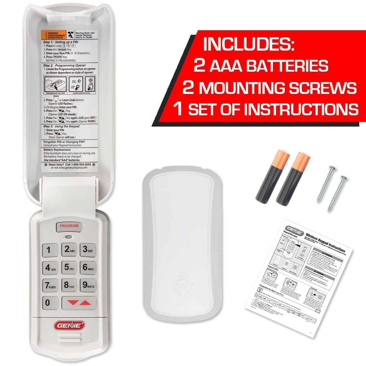Universal Garage Door Keypad Garage Stop Wireless Keypad For Genie Garage Door Openers Gk R 579362 Universal Garage Door Keypad Garage Stop Wireless Keypad For Genie Garage Door Openers Gk R 579362