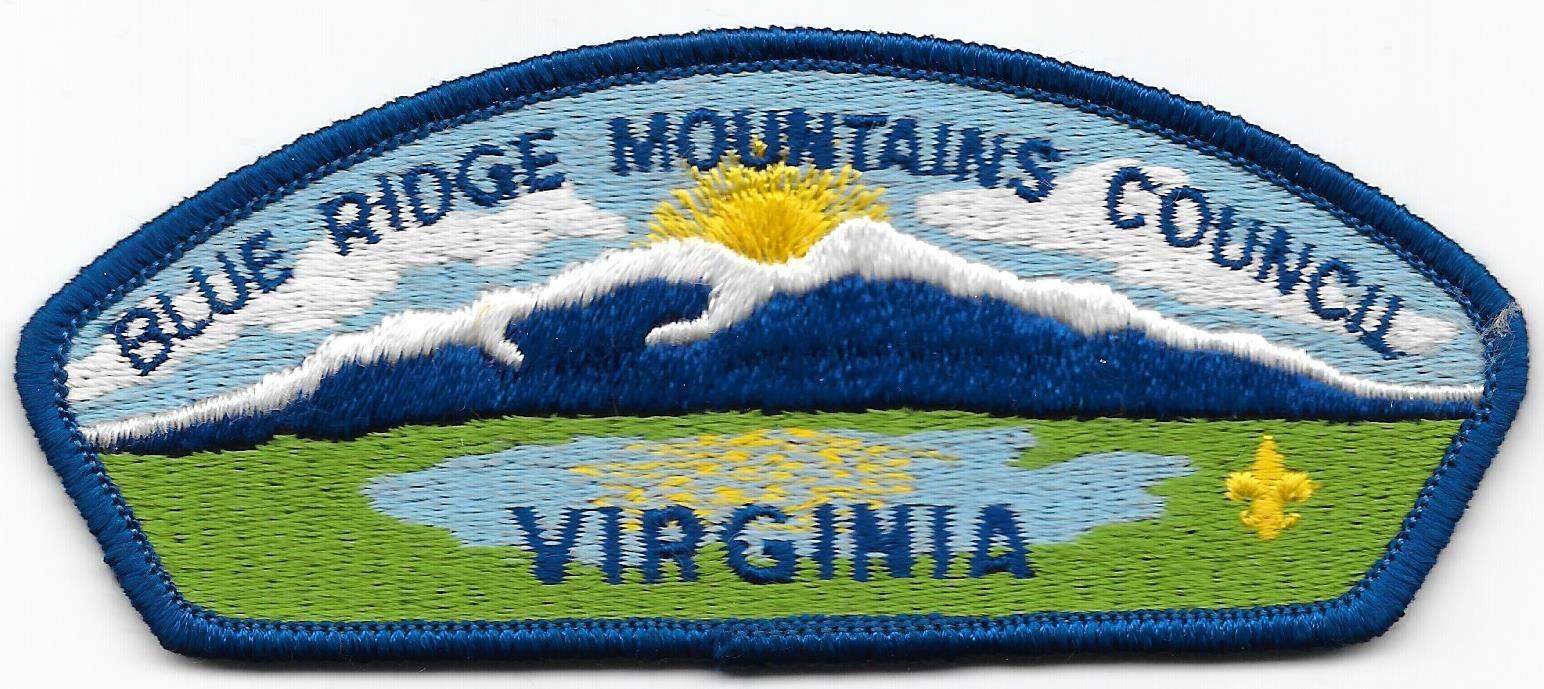 Blue Ridge Mountains Council Strip S-2 Plastic Back CSP SAP Boy Scout ...
