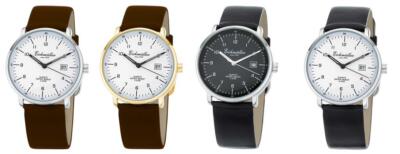 Eichmüller Armbanduhr Echt Leder Uhr Unisex 38 mm 3ATM Miyota 2115 Datum Ziffern