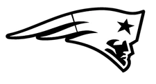 Vinyl Decal Truck Car Sticker Laptop - Football NFL New England Patriots