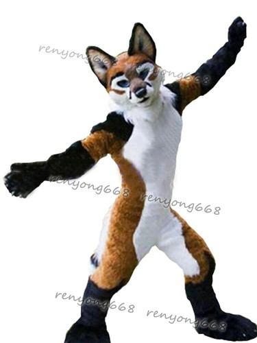 Customised GREEN #J7 HUSKY Dog Furry Fursuit  Suit Mascot Costume Cosplay Animal Party Fancy Dress Carnival Birthday Gift