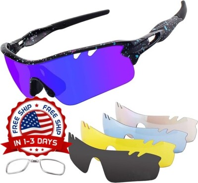 Gafas De Sol Deportivas De Ciclismo Para Hombres Y Mujeres Con 1 O 5 Lentes NEW