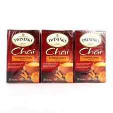 Twinings Pumpkin Spice Chai Tea Bags - 20/Box (pack of 3)