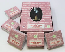 Satya POSITIVE VIBES Incense Cones 12 Pack - Choose How Many